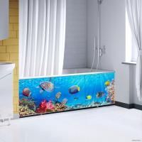 Экран под ванну Comfort Alumin Морское дно 3D 1.7
