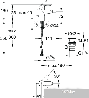 Смеситель Grohe Bauedge 23331000