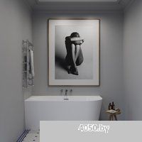 Wellsee Excellence Pro 180x80 28760803R (пристенная ванна (левая) белый глянец, экран, ножки, сифон-