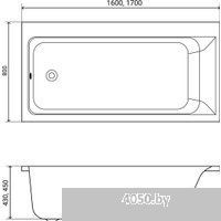 Lauter Seraphina 160x80 2112160L (с каркасом и лицевым экраном)