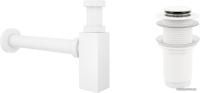 Wellsee Drainage System 182113002 (сифон, донный клапан, матовый белый)