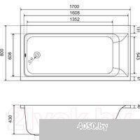 Lauter Seraphina 170x80 2112170L (с ножками)