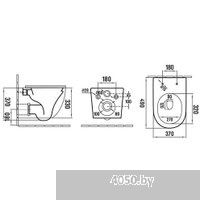 Deante Up Uno VSS01101B с крышкой Slim Soft-Close