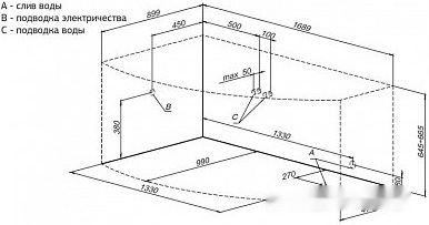 Ванна Aquanet Sofia 170x100 L