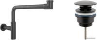 Wellsee Drainage System 182125003 (сифон, донный клапан, матовый черный)