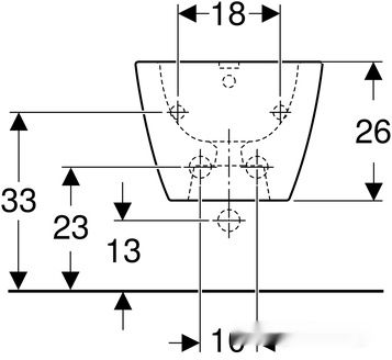 Биде Geberit Smyle Square 500.209.01.1