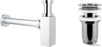 Wellsee Drainage System 182109004 (сифон, выпуск, хром)