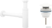 Wellsee Drainage System 182123003 (сифон, донный клапан, матовый белый)