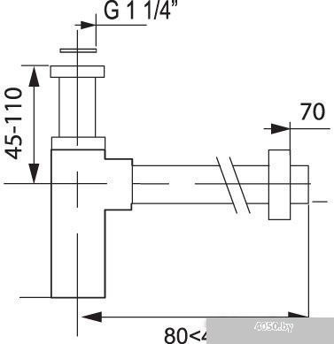 Сифон Wirquin Lineis-Mini 31640003