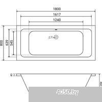 Lauter Olympia 180x80 21100080 (с каркасом, лицевым и торцевым экранами)