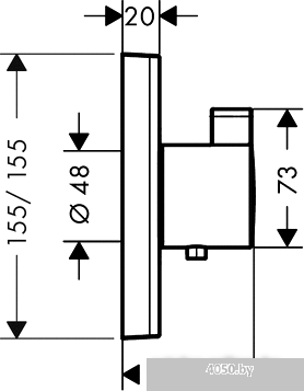 Смеситель Hansgrohe ShowerSelect Highflow 15760000