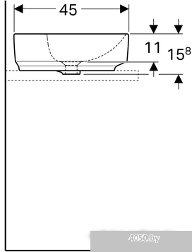 Умывальник Geberit VariForm 500.772.01.2