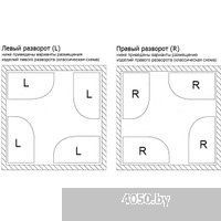 Wellsee Collaro 180x80 28910403R (пристенная ванна (левая) белый глянец, экран, ножки, сифон-автомат