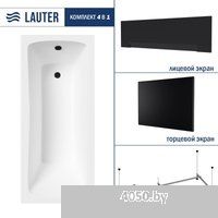 Lauter Bianca 160х70 21207160 (с каркасом, черным лицевым и торцевым экраном)
