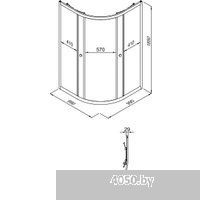 Triton Альфа-Хром 100х100 (без поддона)