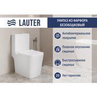 Lauter W09 S-TRAP с полипропиленовым сиденьем и микролифтом 21900003 (вертикальный выпуск)