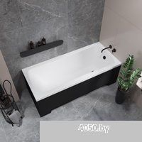 Lauter Bianca 160х70 21207160 (с каркасом, черным подголовником, черным лицевым и торцевым экраном)