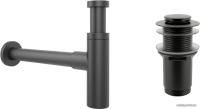 Wellsee Drainage System 182120002 (сифон, донный клапан, матовый черный)