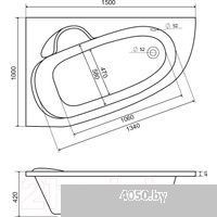 Lauter Valencia 150x100 2102150L (с ножками)
