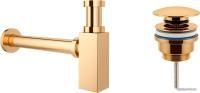 Wellsee Drainage System 182111003 (сифон, донный клапан, золото)