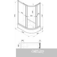 Triton Коралл-Лайт 120x80 В (левосторонний)