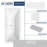 Lauter Oasis 165 21203065 (с каркасом, серым подголовником, белым лицевым и торцевым экранами)