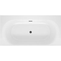 Wellsee Dream For More 181x90 23790103R (встраиваемая ванна белый глянец, сифон-автомат матовый черн