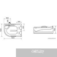 Wellis Dublo 180х130 WK00005-7 (с гидромассажем)