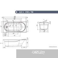 Ventospa Aqua 150x70 (с ножками и экраном)