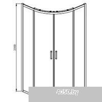 Aquatek 80x80 AQ ARI RO 08020CH (хром/прозрачное стекло)