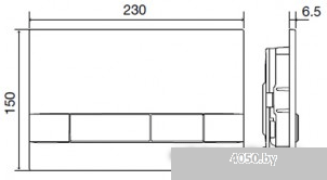 Панель смыва OLI Narrow 152941 (матовый хром)