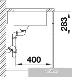 Кухонная мойка Blanco Supra 400-U (без клапана-автомата) [518201]