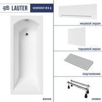 Lauter Amelia 150 21204050 (с ножками, серым подголовн., белым лиц. и торц.экраном)