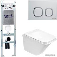 WeltWasser Rotbach 004 GL-WT + Amberg 350 ST + Amberg RD-WT (белый глянец/белый)