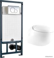 Унитаз WeltWasser Jeckenbach 004 GL-WT + Marberg 507 RD (белый глянец/хром)