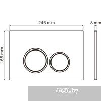 Roxen Antares Tornado в комплекте с инсталляцией StounFix Dual Fresh 6 в 1 968335 (кнопка: белый гля