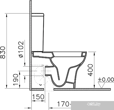 Унитаз Vitra Zentrum [9012B003-7202]