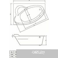Bonito Home Rosa 170x110 BH-RA-101-170P/St (с ножками)