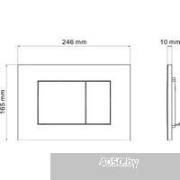Asten Readle Zentralmodul AR0501-0601B c черной матовой кнопкой