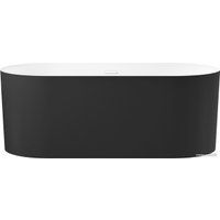 Wellsee Chalice Perfection 166x77 230603002 (отдельностоящая ванна белый глянец/мат. черн., экран, н