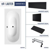 Lauter Ava 180 21208080 (с ножками, черным подголовником, черным лицевым и торцевым экраном)