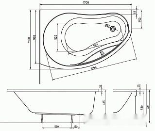 Ванна Kolo Promise 170x110L XWA3271000