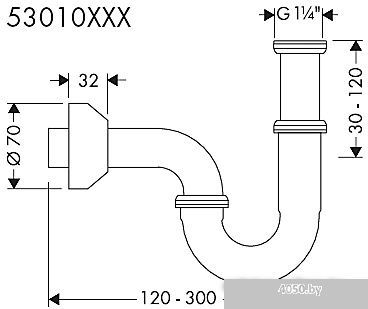 Сифон Hansgrohe 53010000