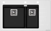 Кухонная мойка Aquasanita Delicia Plus GQD150 (black metallic 601 W)