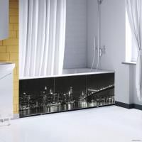Экран под ванну Comfort Alumin Ночной город 3D 1.5