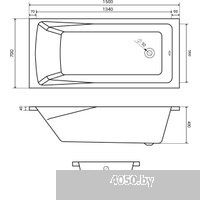 Lauter Aurora 150x70 21010050 (с каркасом)