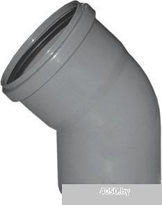 РосТурПласт Отвод для внутренней канализации 50х45°