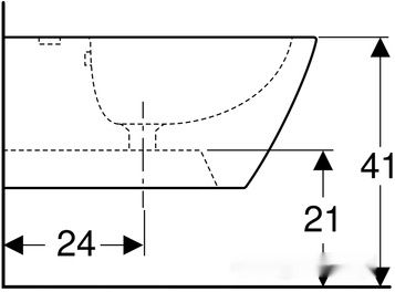 Биде Geberit Smyle Square 500.209.01.1