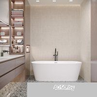 Wellsee Shell 170x75 28170304R (отдельностоящая ванна белый глянец, экран, ножки, сифон-автомат золо