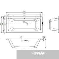 Bonito Home Oslo 170x75 BH-OS-701-170-75/Su (с ножками)